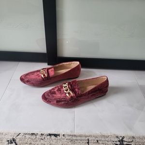 Velvet loafers size 43